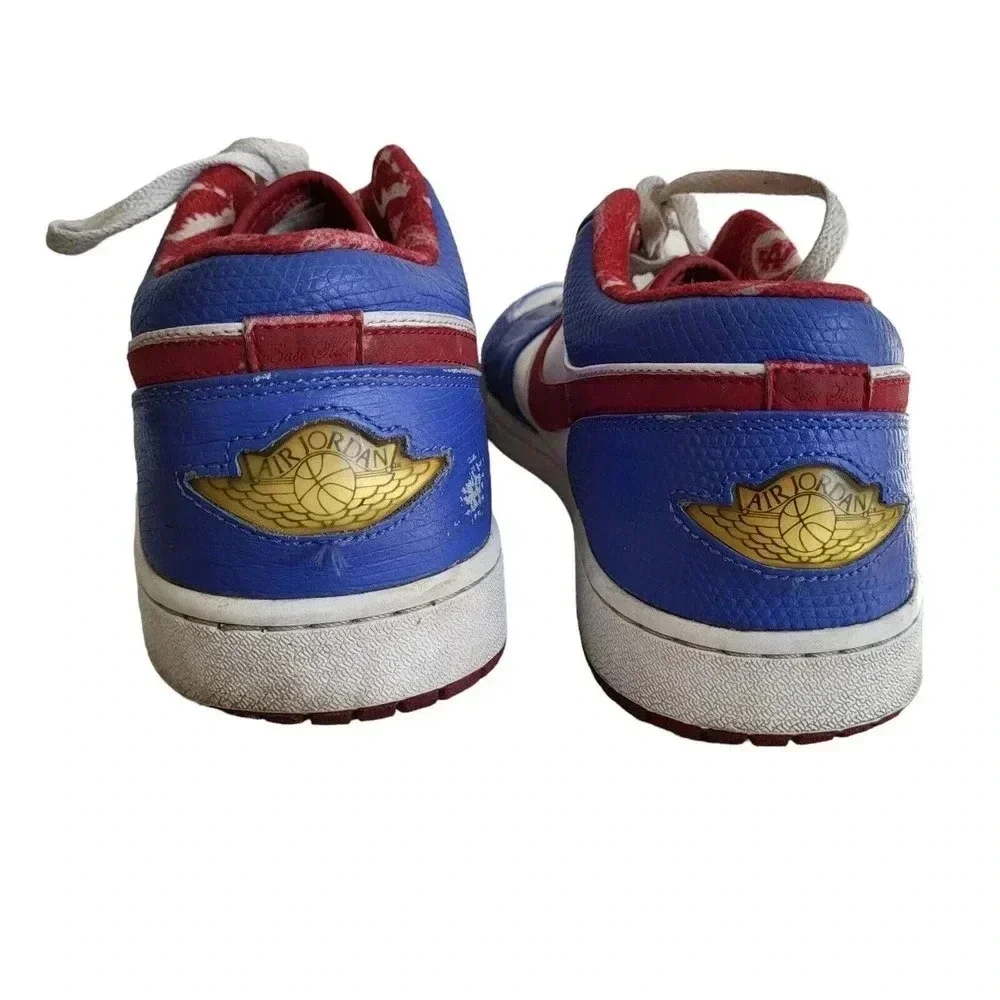 Air Jordan 1 Retro Low “East Side” White Red Royal Chicago 309192-161 Si… - Picture 5 of 16